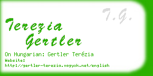 terezia gertler business card